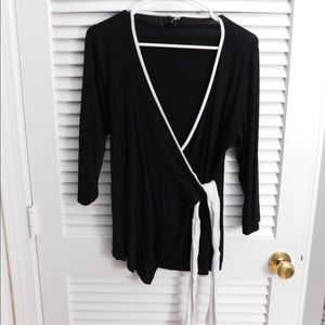 Black wrap top
